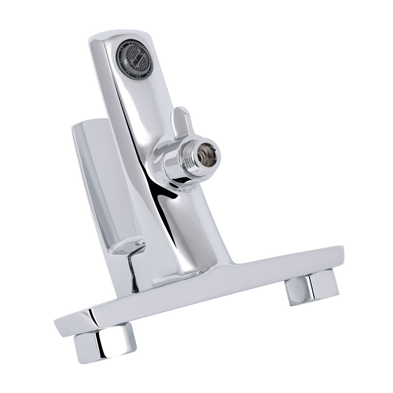 Змішувач для ванни Qtap Tern (c душевым гарнитуром) QTTER259CRM47586 Chrome