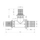 Трійник натяжний Icma №1039 d20х25х20 851039GWGXGW05