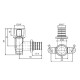 Кут натяжний Icma №1040 d25х3,5-3/4