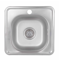 Кухонна мийка Brinex 3838 0,6 мм Satin (BRIN3835SAT06)