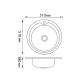 Кухонна мийка Brinex 510-D 0,8 мм Micro Decor (BRIN510MDEC08)