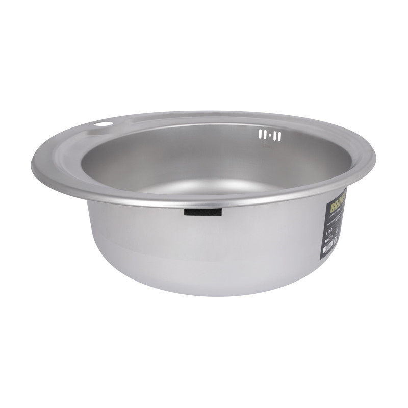 Кухонна мийка Brinex 510-D 0,8 мм Satin (BRIN510SAT08)