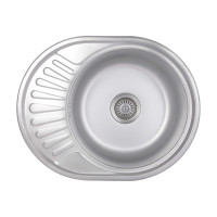 Кухонна мийка Brinex 5745 0,8 мм Satin (BRIN5745SAT08)