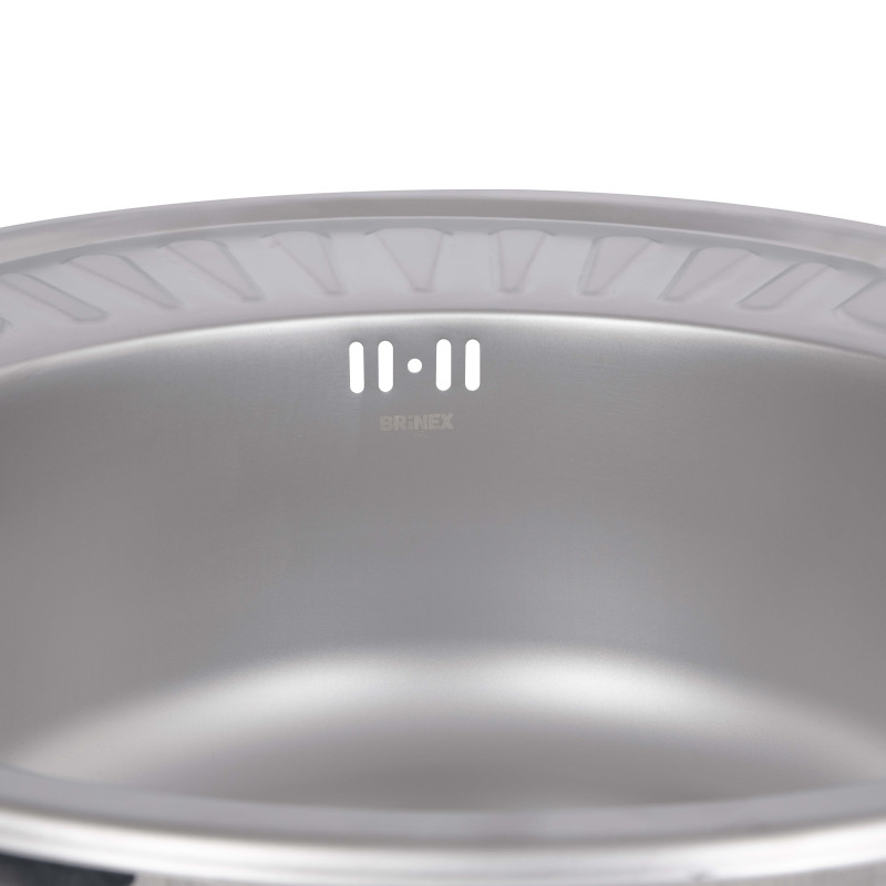 Кухонна мийка Brinex 5745 0,8 мм Satin (BRIN5745SAT08)