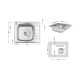 Кухонна мийка Brinex 5848 0,8 мм Micro Decor (BRIN5848MDEC08)