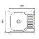Кухонна мийка Brinex 5848 0,8 мм Micro Decor (BRIN5848MDEC08)