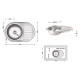 Кухонна мийка Brinex 7750 0,8 мм Satin (BRIN7750SAT08)