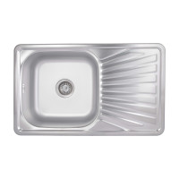 Кухонна мийка Brinex 7848 0,8 мм Satin (BRIN7848SAT08)