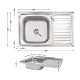 Кухонна мийка Brinex 5080-L 0,6 мм Satin (BRIN5080LSAT06)