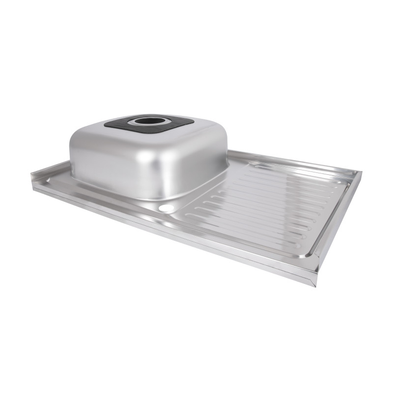 Кухонна мийка Brinex 5080-L 0,6 мм Satin (BRIN5080LSAT06)