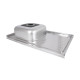 Кухонна мийка Brinex 5080-L 0,6 мм Satin (BRIN5080LSAT06)