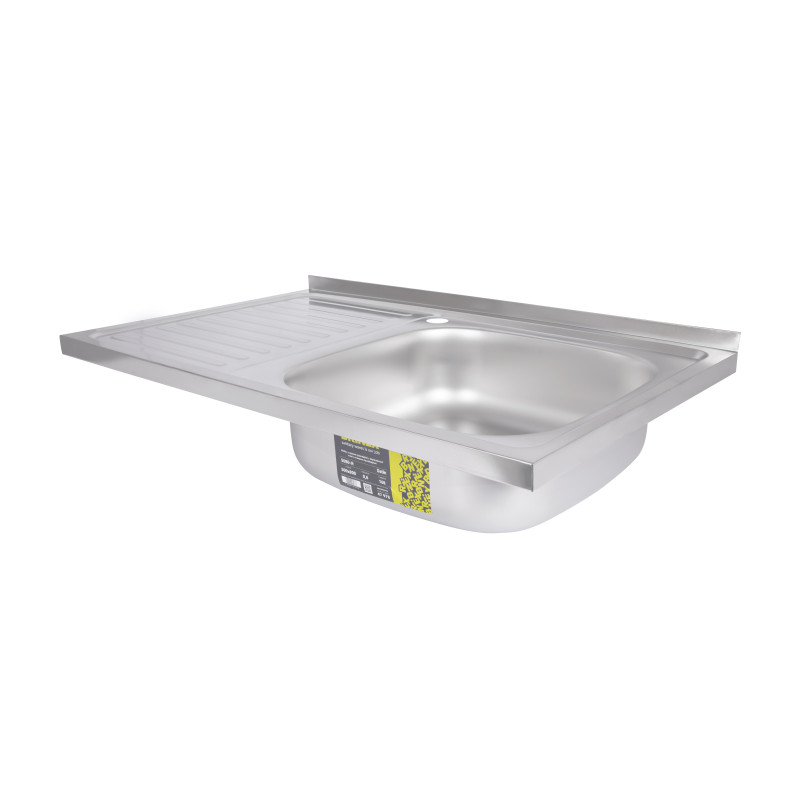 Кухонна мийка Brinex 5080-R 0,6 мм Satin (BRIN5080RSAT06)