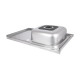 Кухонна мийка Brinex 5080-R 0,6 мм Satin (BRIN5080RSAT06)