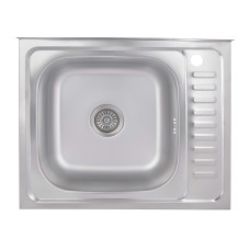 Кухонна мийка Brinex 6050-L 0,6 мм Satin (BRIN6050LSAT06)