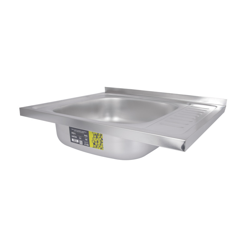 Кухонна мийка Brinex 6050-L 0,6 мм Satin (BRIN6050LSAT06)