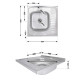Кухонна мийка Brinex 6060-L 0,6 мм Satin (BRIN6060LSAT06)