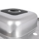 Кухонна мийка Brinex 6060-L 0,6 мм Satin (BRIN6060LSAT06)