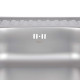 Кухонна мийка Brinex 6060-R 0,6 мм Satin (BRIN6060RSAT06)