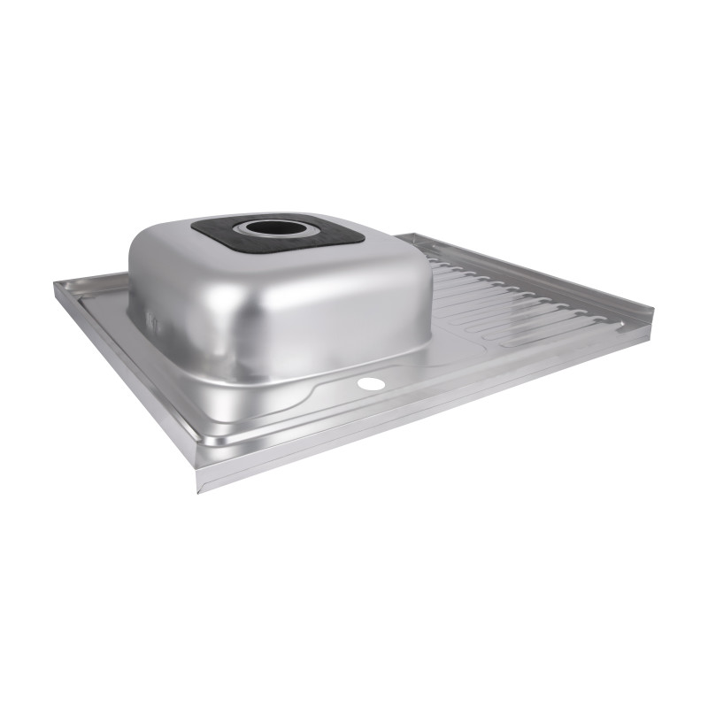 Кухонна мийка Brinex 6080-L 0,6 мм Satin (BRIN6080LSAT06)