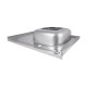 Кухонна мийка Brinex 6080-R 0,6 мм Satin (BRIN6080RSAT06)