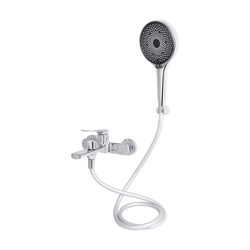 Змішувач для ванни Qtap Slavonice (з душовим гарнітуром) QTSLV259CRM48034 Chrome