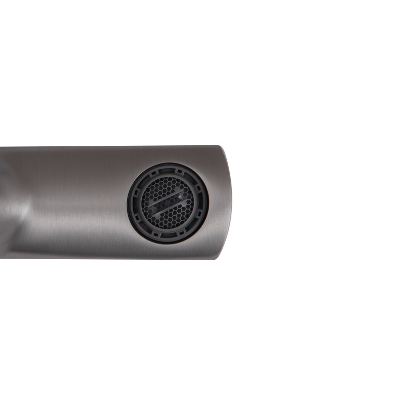 Змішувач для ванни Qtap Slavonice (з душовим гарнітуром) QTSLV259GMB48035 Gunmetal Black PVD