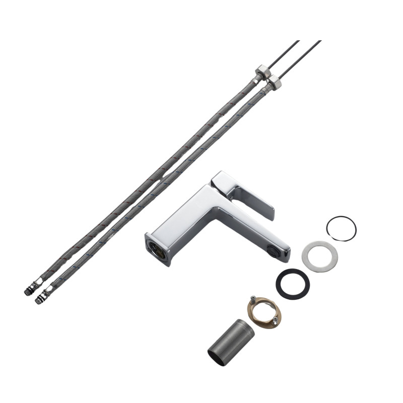 Змішувач латунний для раковини Lidz Orion 001F (k25) LDORI001FCRM48091 Chrome