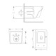 Унітаз підвісний Crow Rimless 485х340х330 мм, White, з сидінням Slim Duroplast/ Soft-close/ Quick Release QT05335171RW Qtap