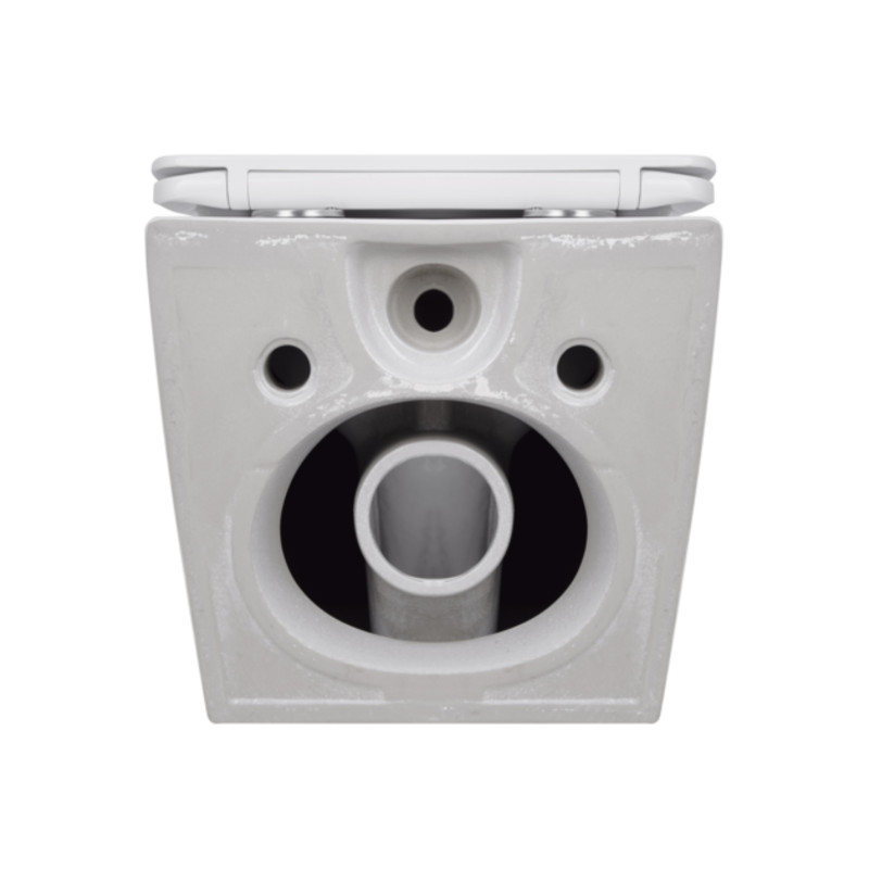 Унітаз підвісний Jay Rimless 485×360×320 мм, White, з сидінням Slim Duroplast/ Soft-close/ Quick Relase QT07335177RW Qtap