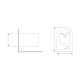 Біде підвісне Qtap  Swan 485х360х320 мм, White QT16555379W
