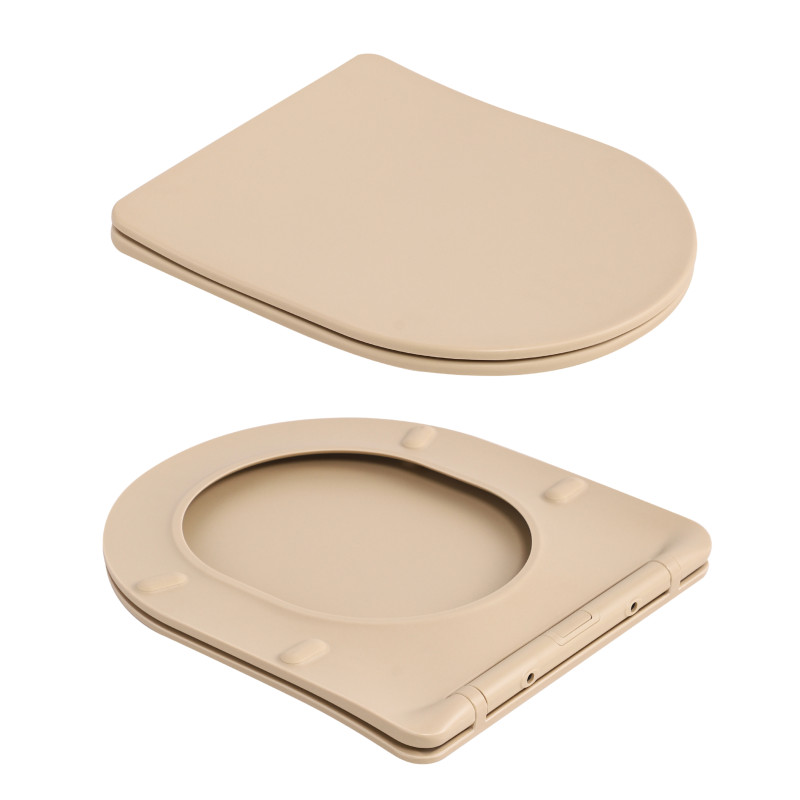 Унітаз підвісний Robin Ultra Quiet 490×365×325 мм, Beige, з сидінням Slim Duroplast / Soft-close / Quick Release QT13332381АSSB Qtap