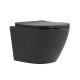 Унітаз підвісний Robin Ultra Quiet 490×365×325 мм, Anthracite, з сидінням Slim Duroplast / Soft-close / Quick Release QT13332381АSAN Qtap
