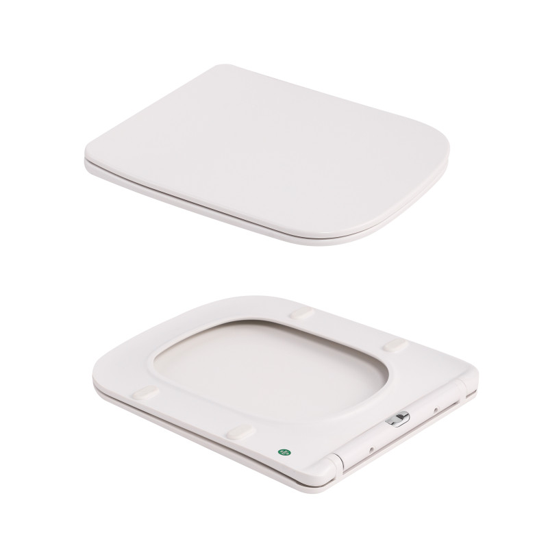 Унітаз підвісний Tern Ultra Quiet 490×365×325 мм, Marble, з сидінням Slim Duroplast / Soft-close / Quick Release QT17332303ASMR Qtap