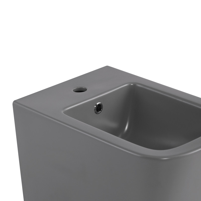 Біде підвісне  Qtap Tern 520x350x330 мм, Stone grey QT17551303GSG