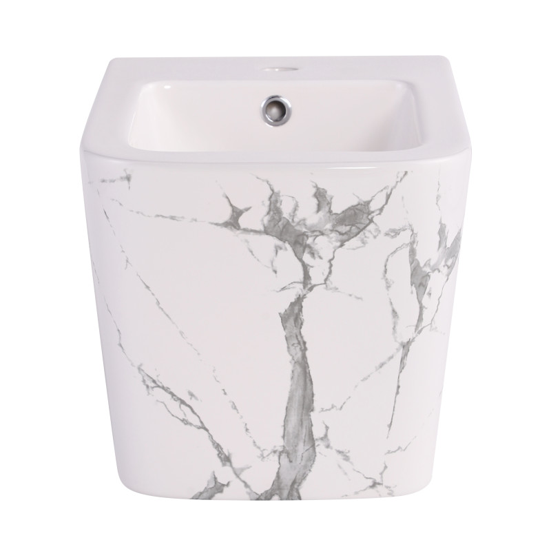 Біде підвісне Qtap Tern 520x350x330 мм, Marble QT17551303GMR