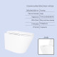 Готове рішення Qtap для ванної кімнати: підвісний унітаз Swan Ultra Quiet 520x360x320 + комплект інсталяції Nest 4 в 1 (кругла клавіша Satin)
