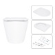 Готове рішення Qtap для ванної кімнати: підвісний унітаз Swan Ultra Quiet 520x360x320 + комплект інсталяції Nest 4 в 1 (квадратна клавіша Satin)