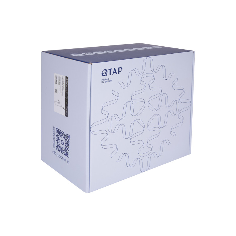 Змішувач для ванни Qtap Capricorn з душовим гарнітуром Chrome (k35) QTCAP3060102C48222