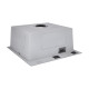 Lidz Handmade H5050HB Мийка для кухні інтегрована Decor Black PVD Honeycomb 2,5/0,5 мм LDH5050BDECPVD48369