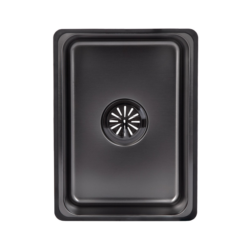Lidz Handmade H7545B Мийка для кухні інтегрована Decor Black PVD Honeycomb 3,0/1,0 мм LDH7545BDECPVD48373