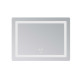 Дзеркало Lidz Kubis (KU2) 800х600 з LED-підсвічуванням Touch, з антизапотіванням, з димером, рег. яскравості LD78LF9048060