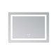 Дзеркало Lidz Kubis (KU2) 800х600 з LED-підсвічуванням Touch, з антизапотіванням, з димером, рег. яскравості LD78LF9048060
