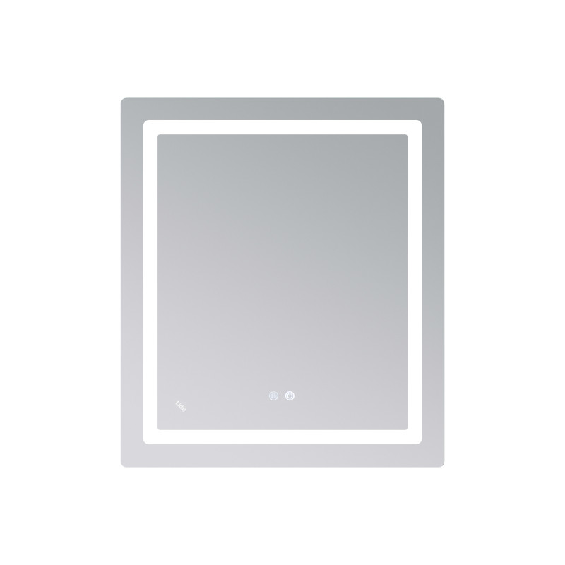 Дзеркало Lidz Kubis 700х800 з LED-підсвічуванням Touch, з антизапотіванням, з димером, рег. яскравості LD78LF9047080