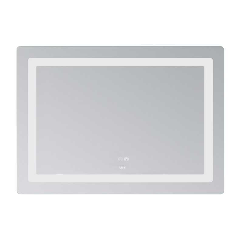 Дзеркало Lidz Kubis (KU2) 1000х800 з LED-підсвічуванням Touch, з антизапотіванням, з димером, рег. яскравості LD78LF6141008048450