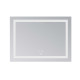 Дзеркало Lidz Kubis (KU1) 900х700 з LED-підсвічуванням Touch, з антизапотіванням, з димером, рег. яскравостіLD78LF9049070