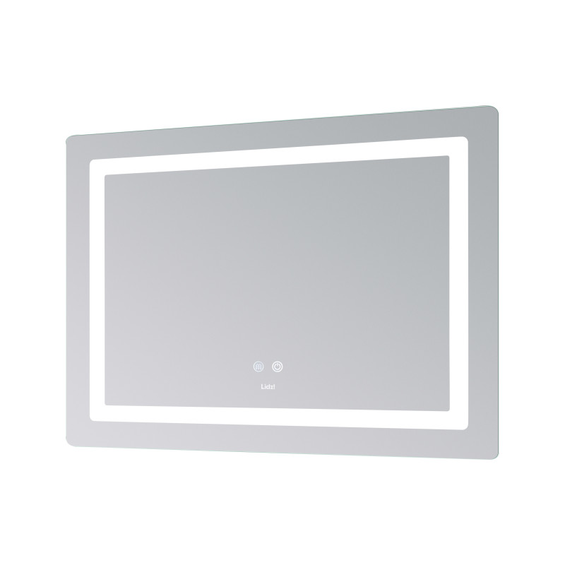 Дзеркало Lidz Kubis (KU2) 900х700 з LED-підсвічуванням Touch, з антизапотіванням, з димером, рег. яскравості LD78LF90448452