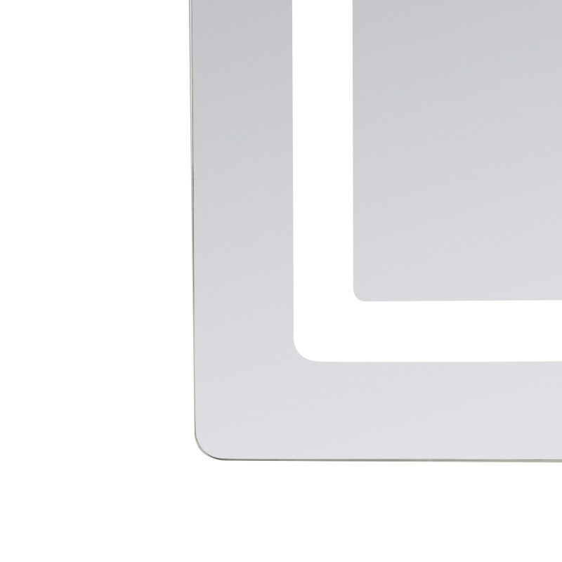 Дзеркало Lidz Kubis (KU2) 900х700 з LED-підсвічуванням Touch, з антизапотіванням, з димером, рег. яскравості LD78LF90448452
