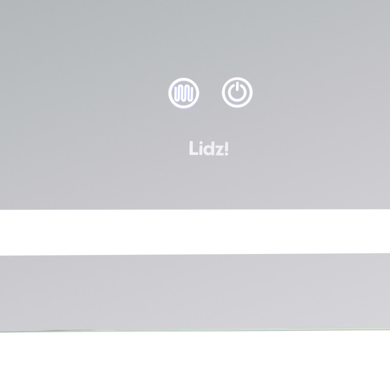 Дзеркало Lidz Kubis (KU2) 900х700 з LED-підсвічуванням Touch, з антизапотіванням, з димером, рег. яскравості LD78LF90448452