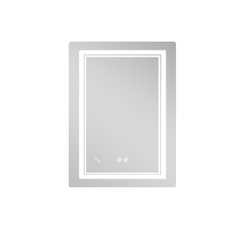 Дзеркало Qtap Cardinal (CA2) 600х800 з LED-підсвічуванням Touch, з антизапотіванням, з димером, рег. темп. кольору (3000-6500K) Reverse QT0478C608048453