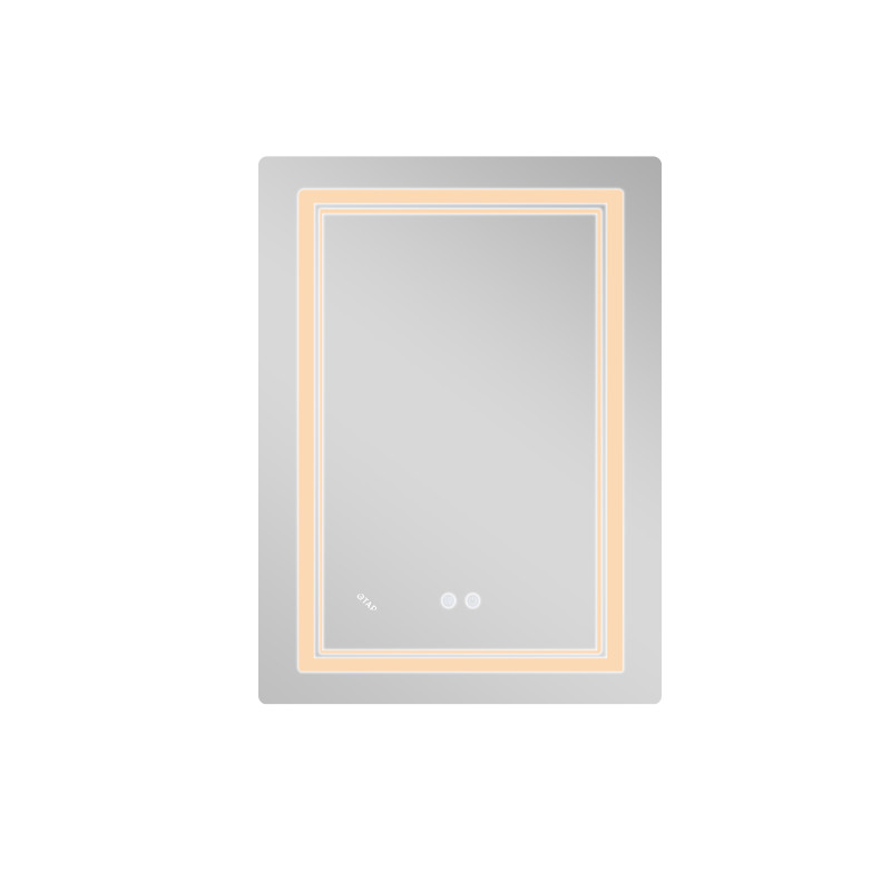 Дзеркало Qtap Cardinal (CA2) 600х800 з LED-підсвічуванням Touch, з антизапотіванням, з димером, рег. темп. кольору (3000-6500K) Reverse QT0478C608048453